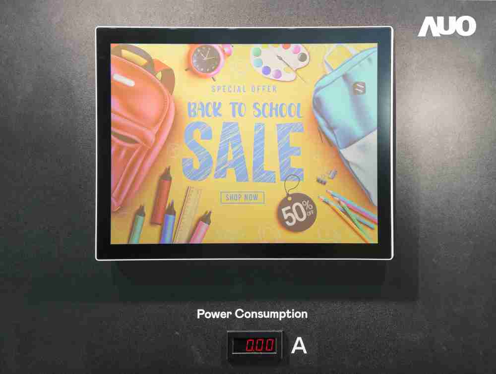 z6尊龙展示胆固醇液晶超低耗能户外全彩显示器，，，，ChLC（胆固醇液晶）以双稳态技术使静态显示零功耗，，具省电、、高彩度、、环保的特性，，，，还整合软硬件系统解决方案，，，，可透过单一云端平台管理